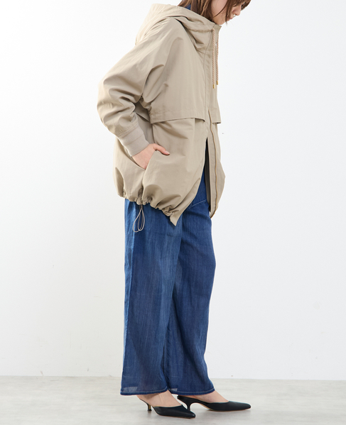 【STELLA CIFFON/ステラシフォン】Taslan Nylon Tasser Blouson 詳細画像 ベージュ 13