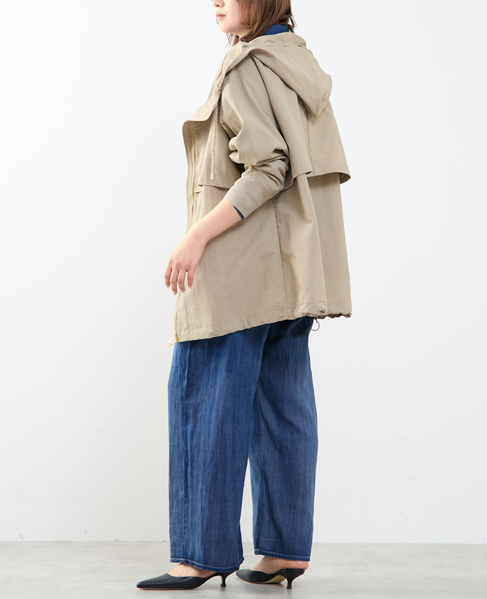 【STELLA CIFFON/ステラシフォン】Taslan Nylon Tasser Blouson 詳細画像 ベージュ 14