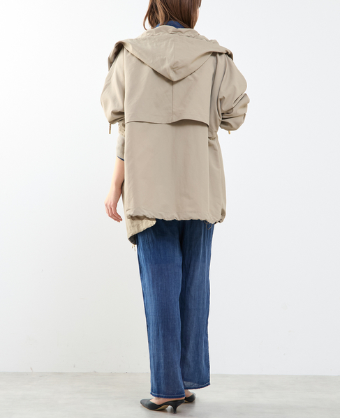 【STELLA CIFFON/ステラシフォン】Taslan Nylon Tasser Blouson 詳細画像 ベージュ 15