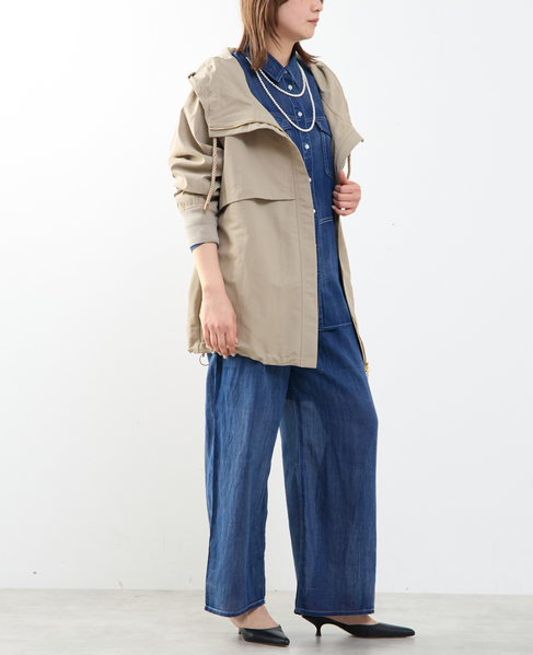 【STELLA CIFFON/ステラシフォン】Taslan Nylon Tasser Blouson 詳細画像 ベージュ 16