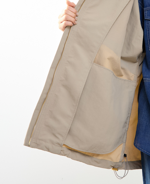 【STELLA CIFFON/ステラシフォン】Taslan Nylon Tasser Blouson 詳細画像 ベージュ 17