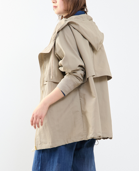 【STELLA CIFFON/ステラシフォン】Taslan Nylon Tasser Blouson 詳細画像 ベージュ 3