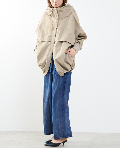 【STELLA CIFFON/ステラシフォン】Taslan Nylon Tasser Blouson 詳細画像 ベージュ 8