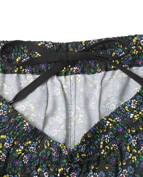 【NOMARHYTHM TEXTILE/ノーマリズムテキスタイル】SMALL FLOWERショーツ 詳細画像 ブラック 5
