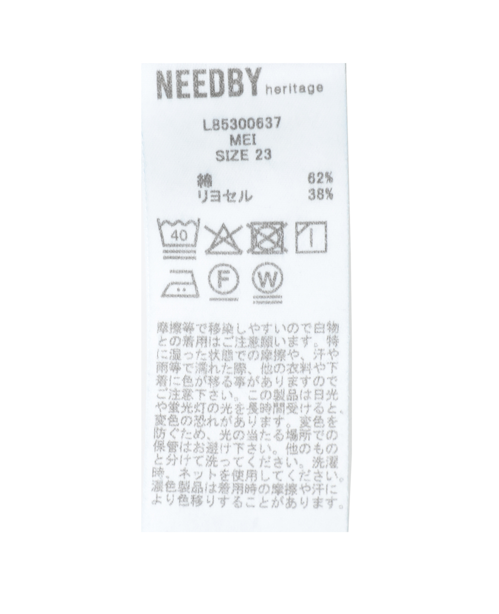 【NEEDBY heritage/ニードバイヘリテージ】MEIデニムパンツ 詳細画像 ブルー 9