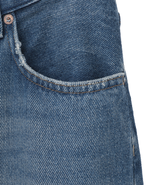 【AGOLDE/エーゴールドイー】Rounded Baggy Jean 詳細画像 インディゴブルー 6