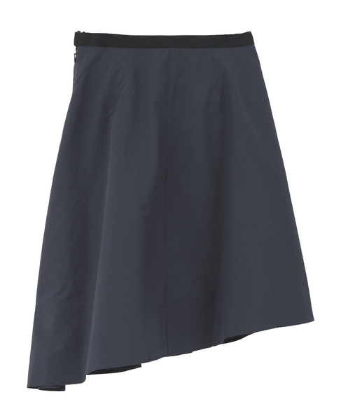 【3.1 Phillip Lim/スリーワンフィリップリム】Ripstop Asymmetric Skirt with Ruching 詳細画像 ネイビー 2