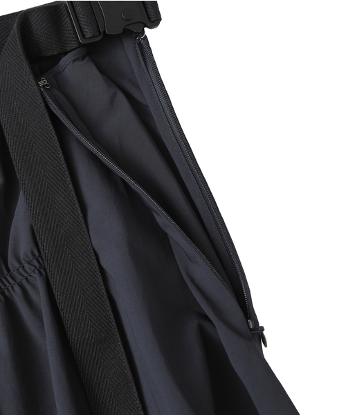 【3.1 Phillip Lim/スリーワンフィリップリム】Ripstop Asymmetric Skirt with Ruching 詳細画像 ネイビー 7