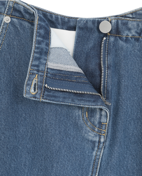 【3.1 Phillip Lim/スリーワンフィリップリム】Asymmetric Denim Skirt 詳細画像 インディゴ 5
