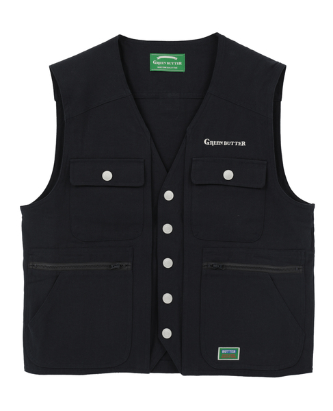 【GREEN BUTTER/グリーンバター】Cotton PoketVestnavy 詳細画像 ネイビー 1
