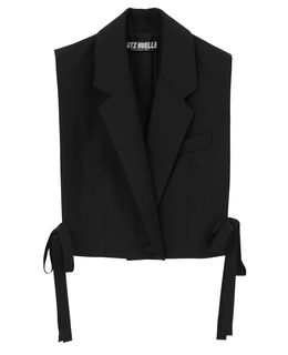 【LUTZ HUELLE/ルッツヒュエル】Black Section Vest