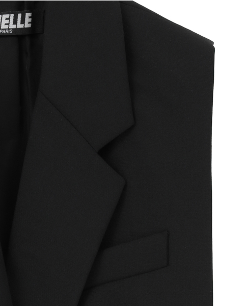 【LUTZ HUELLE/ルッツヒュエル】Black Section Vest 詳細画像 ブラック 4