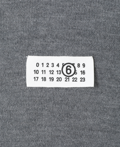 【MM⑥/エムエムシックス】button-front wool-blend knit cardigan 詳細画像 グレー 7