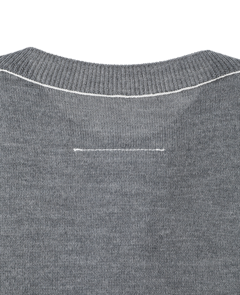 【MM⑥/エムエムシックス】button-front wool-blend knit cardigan 詳細画像 グレー 8