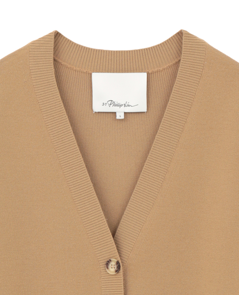 【3.1 Phillip Lim/スリーワンフィリップリム】Beaded Embellishment V-Neck Cardigan 詳細画像 ベージュ 3