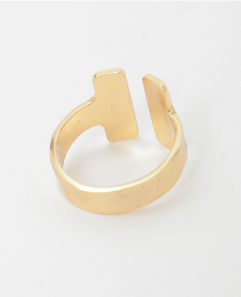 【Francesca Bianchi Design/フランチェスカビアンキデザイン】T RING 詳細画像 ブラック 2