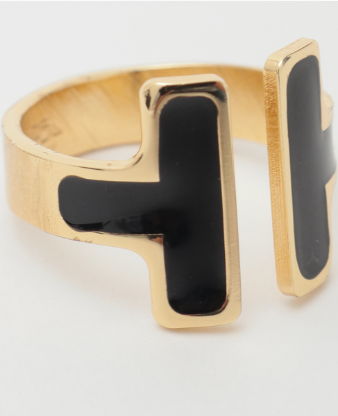 【Francesca Bianchi Design/フランチェスカビアンキデザイン】T RING 詳細画像 ブラック 3