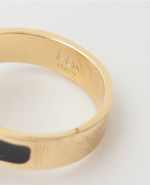 【Francesca Bianchi Design/フランチェスカビアンキデザイン】T RING 詳細画像 ブラック 4