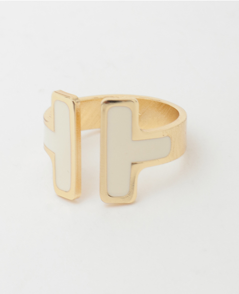 【Francesca Bianchi Design/フランチェスカビアンキデザイン】T RING 詳細画像 ホワイト 1