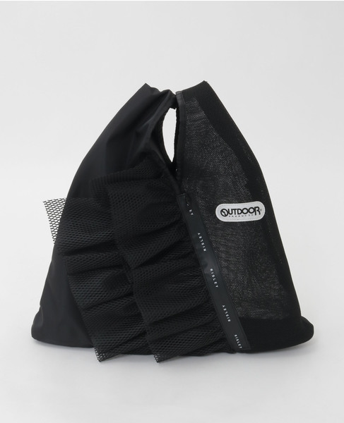 【RISLEY&times;OUTDOOR(リズレイ&times;アウトドア)】トライアングルフリルバッグ［R2601-TMM46］ 詳細画像 ブラック 10