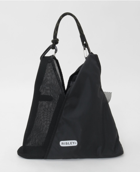 【RISLEY&times;OUTDOOR(リズレイ&times;アウトドア)】トライアングルフリルバッグ［R2601-TMM46］ 詳細画像 ブラック 3