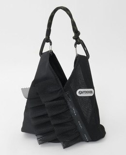 【RISLEY&times;OUTDOOR(リズレイ&times;アウトドア)】トライアングルフリルメッシュBAGミニ [R2601-TMM47]