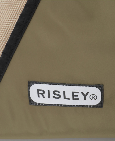 【RISLEY&times;OUTDOOR(リズレイ&times;アウトドア)】トライアングルフリルメッシュBAGミニ [R2601-TMM47] 詳細画像 ベージュ 5