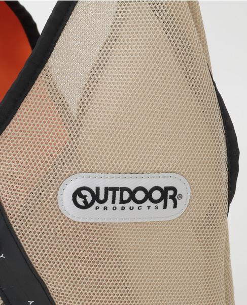 【RISLEY&times;OUTDOOR(リズレイ&times;アウトドア)】トライアングルフリルメッシュBAGミニ [R2601-TMM47] 詳細画像 ベージュ 7