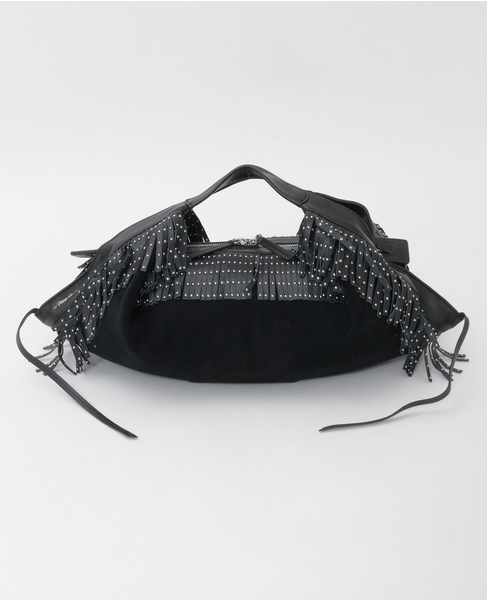 【3.1 Phillip Lim/スリーワンフィリップリム】Suede Fringe Luna 詳細画像 ブラック 1