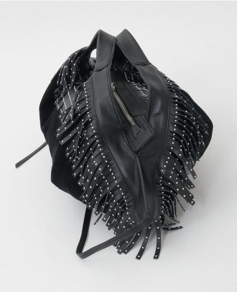 【3.1 Phillip Lim/スリーワンフィリップリム】Suede Fringe Luna 詳細画像 ブラック 2