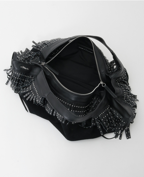【3.1 Phillip Lim/スリーワンフィリップリム】Suede Fringe Luna 詳細画像 ブラック 8