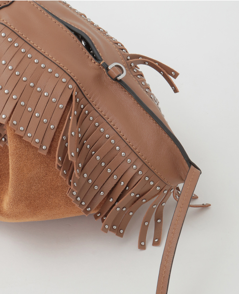 【3.1 Phillip Lim/スリーワンフィリップリム】Suede Fringe Mini Luna 詳細画像 キャメル 7