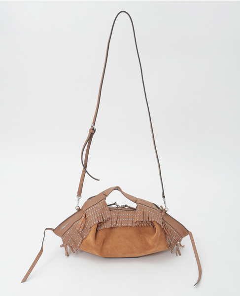 【3.1 Phillip Lim/スリーワンフィリップリム】Suede Fringe Mini Luna 詳細画像 キャメル 9