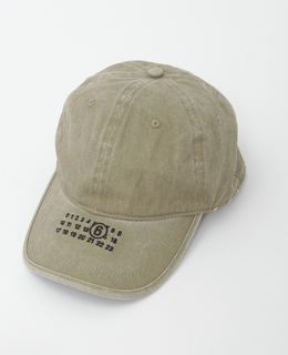 【MM⑥/エムエムシックス】WASHED COTTON SIGNATURE CAP