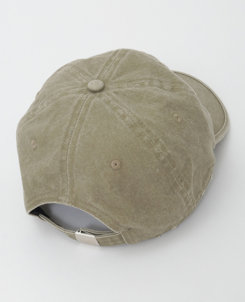 【MM⑥/エムエムシックス】WASHED COTTON SIGNATURE CAP 詳細画像 カーキ 3