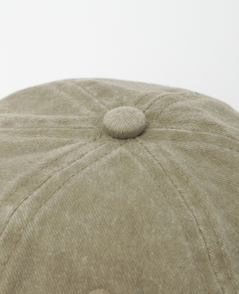 【MM⑥/エムエムシックス】WASHED COTTON SIGNATURE CAP 詳細画像 カーキ 5