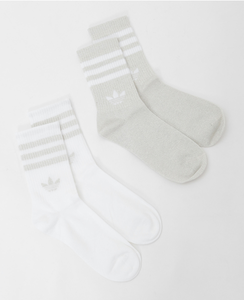 【adidas Originals/アディダスオリジナルス】STRIPES GLITTER CREW SOCKS 2 PAIRS 詳細画像 その他 1