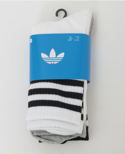 【adidas Originals/アディダスオリジナルス】adidas 3-STRIPES CREW SOCKS 3 PAIRS 詳細画像 マルチ 10