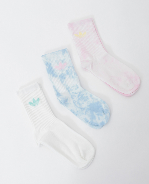 【adidas Originals/アディダスオリジナルス】タイダイ クルーソックス 3足組 詳細画像 マルチ 1