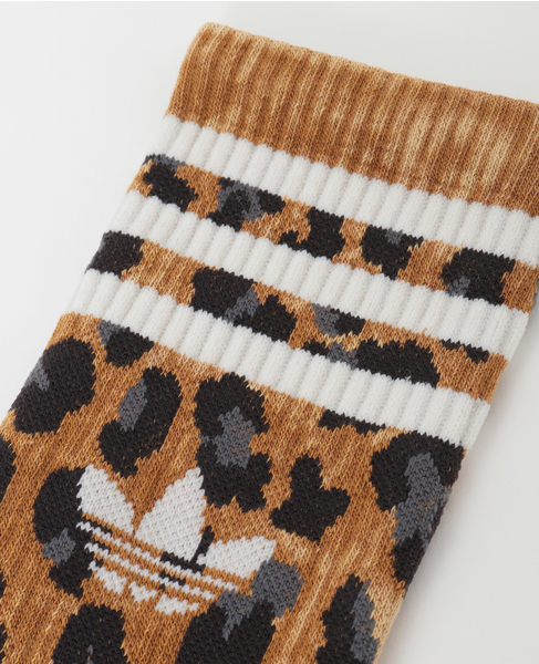 【adidas Originals/アディダスオリジナルス】adidas LEOPARD CREW SOCKS 2 PAIRS 詳細画像 レオパード柄 3