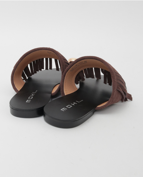 【MOHI/モヒ】スエードフリンジ サンダル 12-118-101-AF 詳細画像 ダークブラウン 3