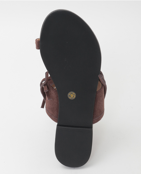 【MOHI/モヒ】スエードフリンジ サンダル 12-118-101-AF 詳細画像 ダークブラウン 5