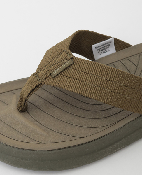 【MALIBU SANDALS/マリブサンダルズ】トングストラップサンダル 詳細画像 オリーブ 7