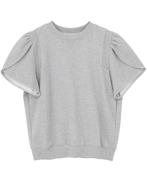 【3.1 Phillip Lim/スリーワンフィリップリム】Tulip Sleeve French Terry Top 詳細画像 グレー 1