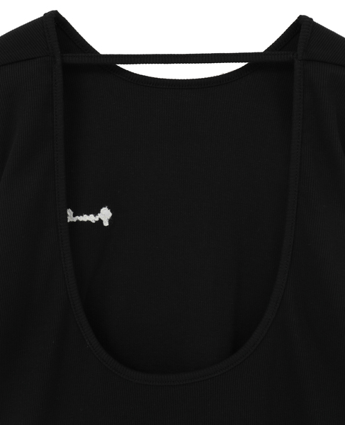 【GREEN BUTTER/グリーンバター】Three-quarter Sleeve Tee 詳細画像 ブラック 4