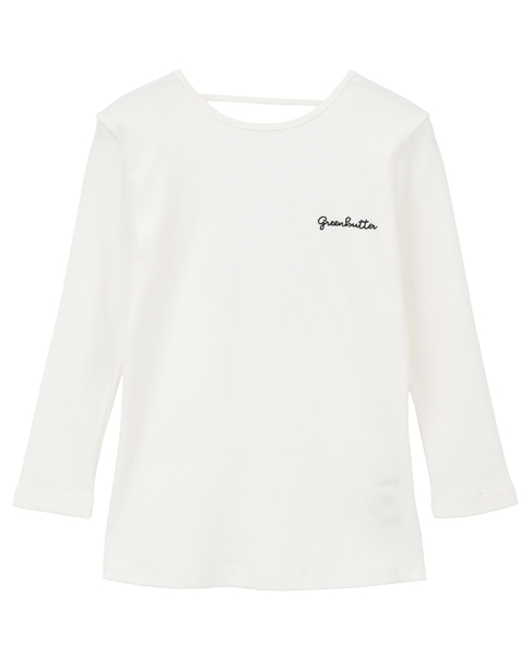 【GREEN BUTTER/グリーンバター】Three-quarter Sleeve Tee 詳細画像 アイボリー 10