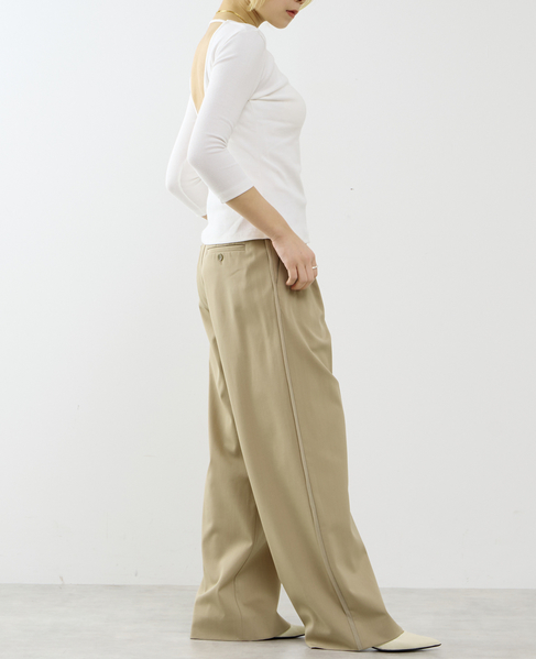 【GREEN BUTTER/グリーンバター】Three-quarter Sleeve Tee 詳細画像 アイボリー 7