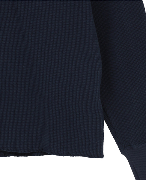 【GREEN BUTTER/グリーンバター】Waffle Long Sleeve Tee 詳細画像 ネイビー 5
