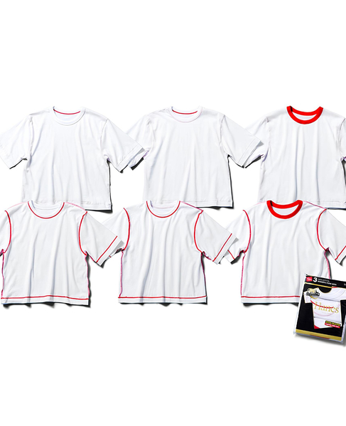 【Hanes/ヘインズ】3枚入りリバーシブルパックTシャツ 詳細画像 レッド 9