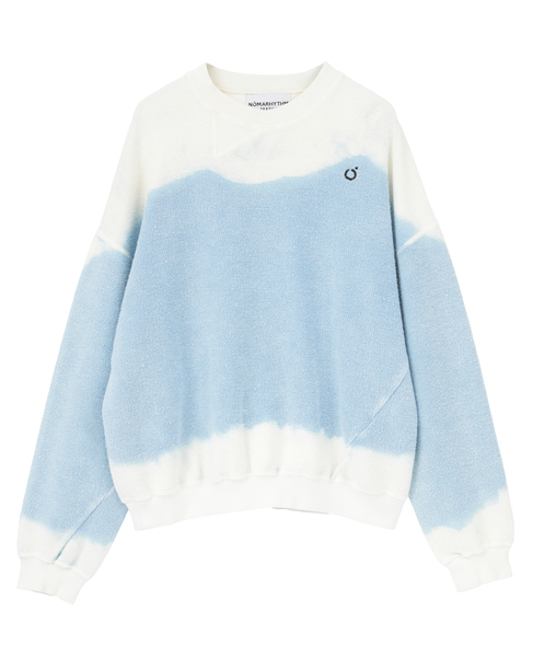 【NOMARHYTHM TEXTILE/ノーマリズムテキスタイル】HandDyed Reverse Twist Sweat 詳細画像 サックスブルー 1